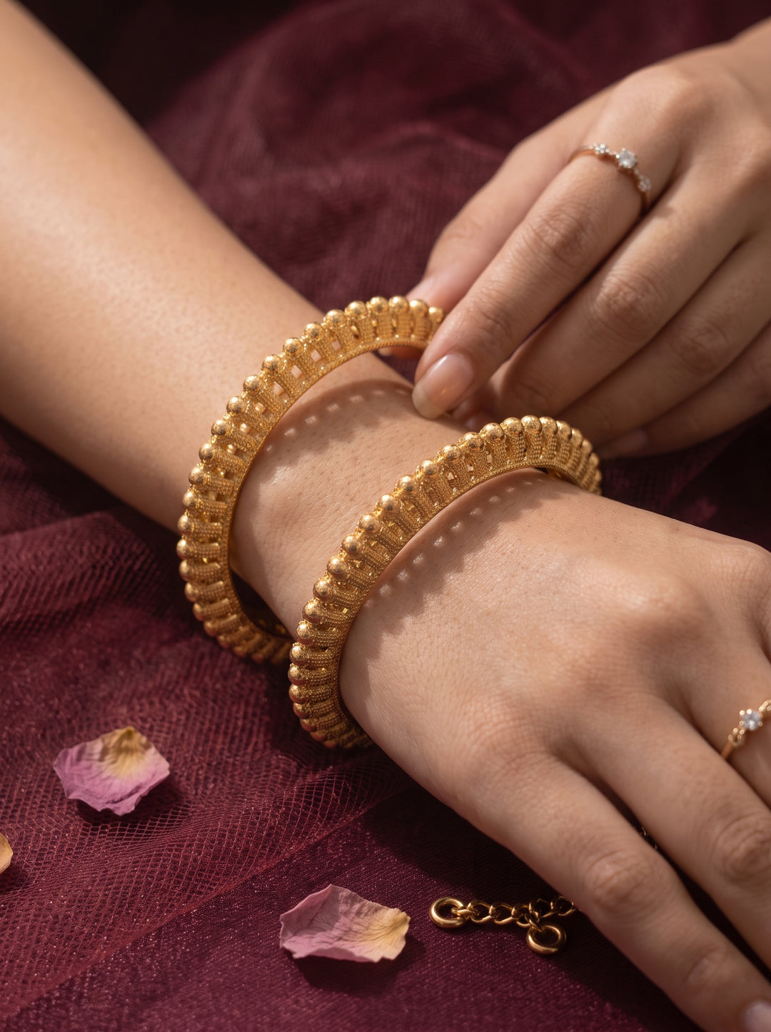 Suvarna beads Bangles