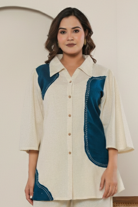 Bipasha Azure Cotton Co-ord Set