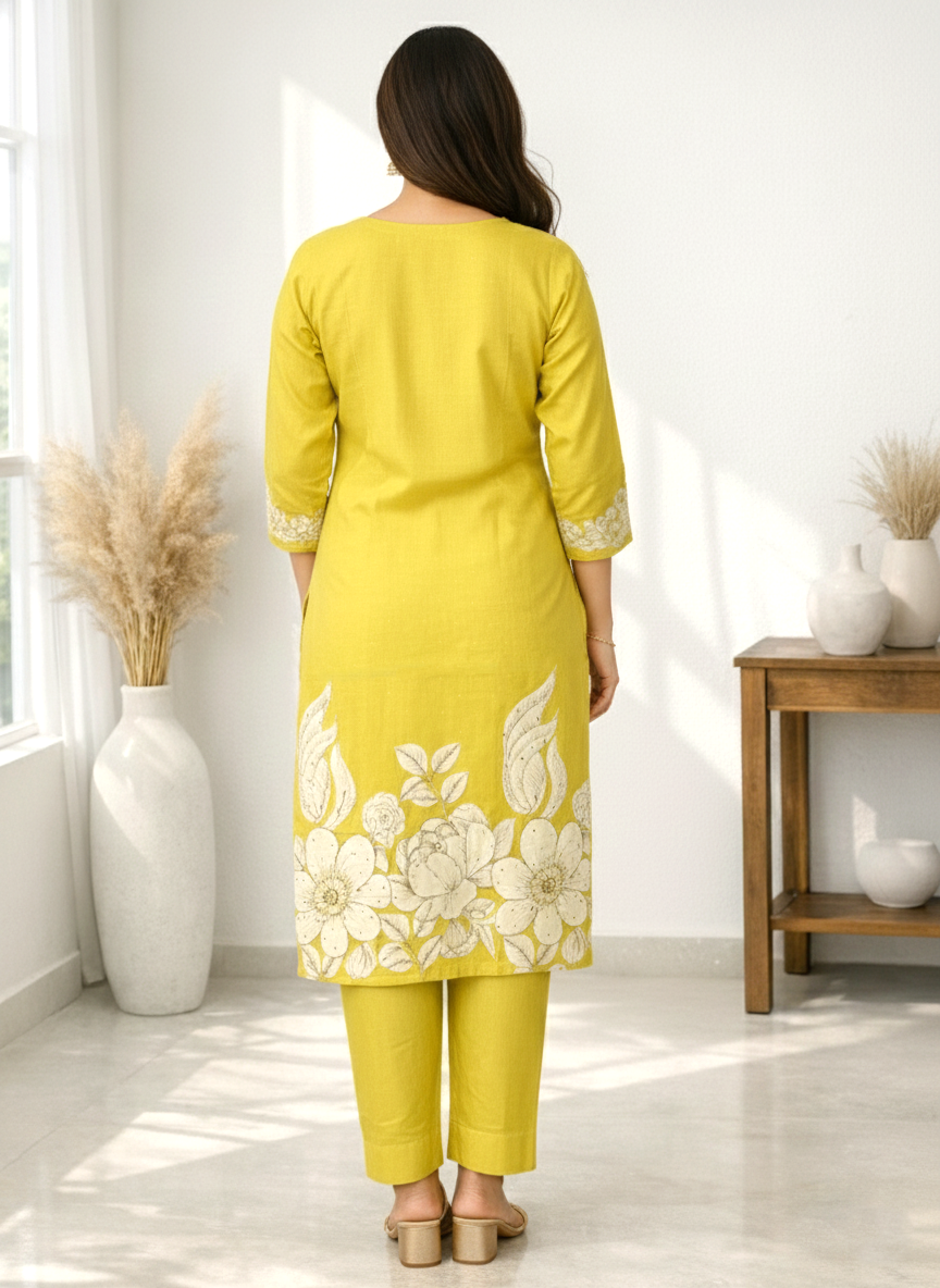 Reet Amber Printed Work Suit Set