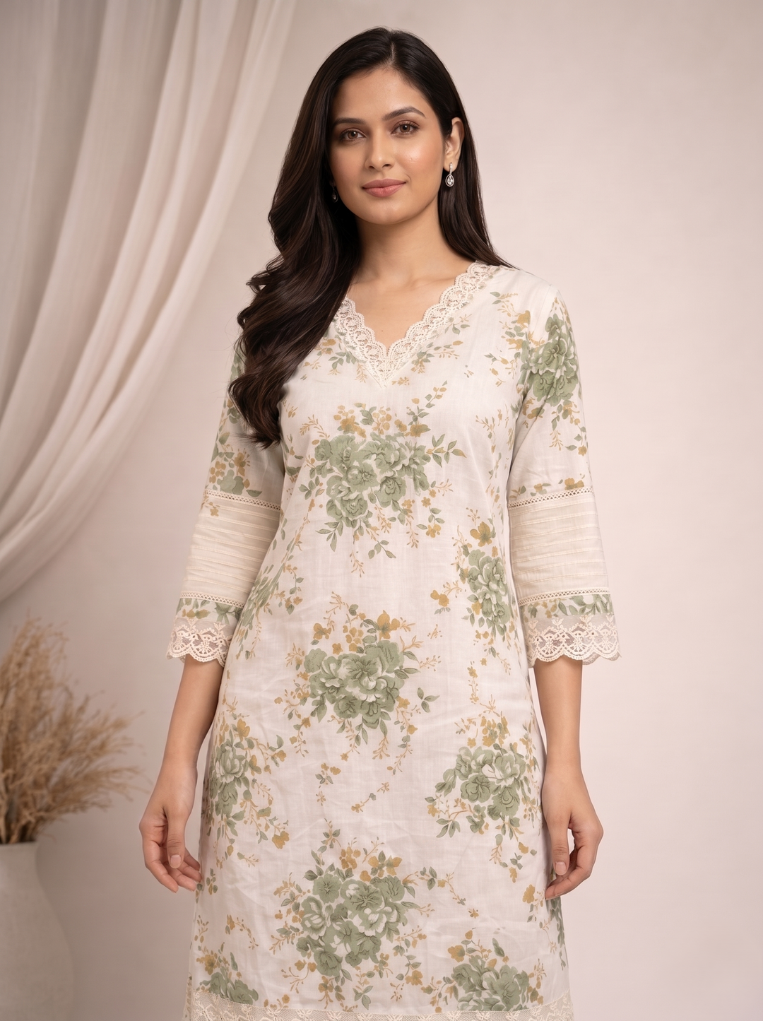 Surbhi moss cotton co-ord set
