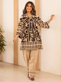 Karen kal cotton printed co-ord set
