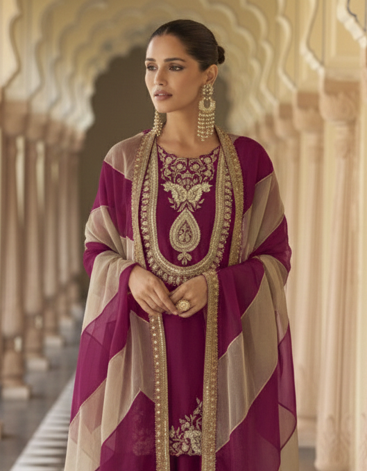 Umaira Jam full work gharara suit set