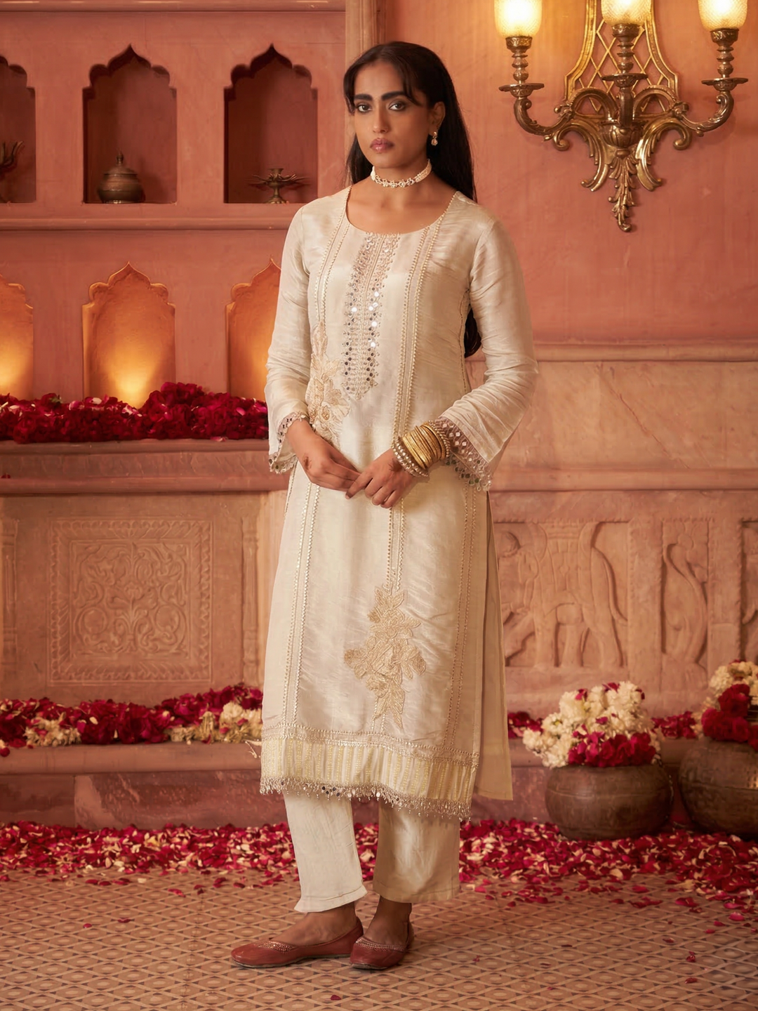 Mihika angel full work heavy suit set