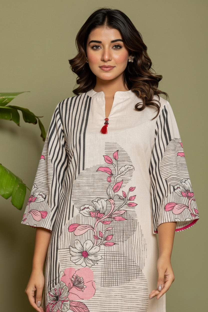 marda zeb printed cotton co-ord set