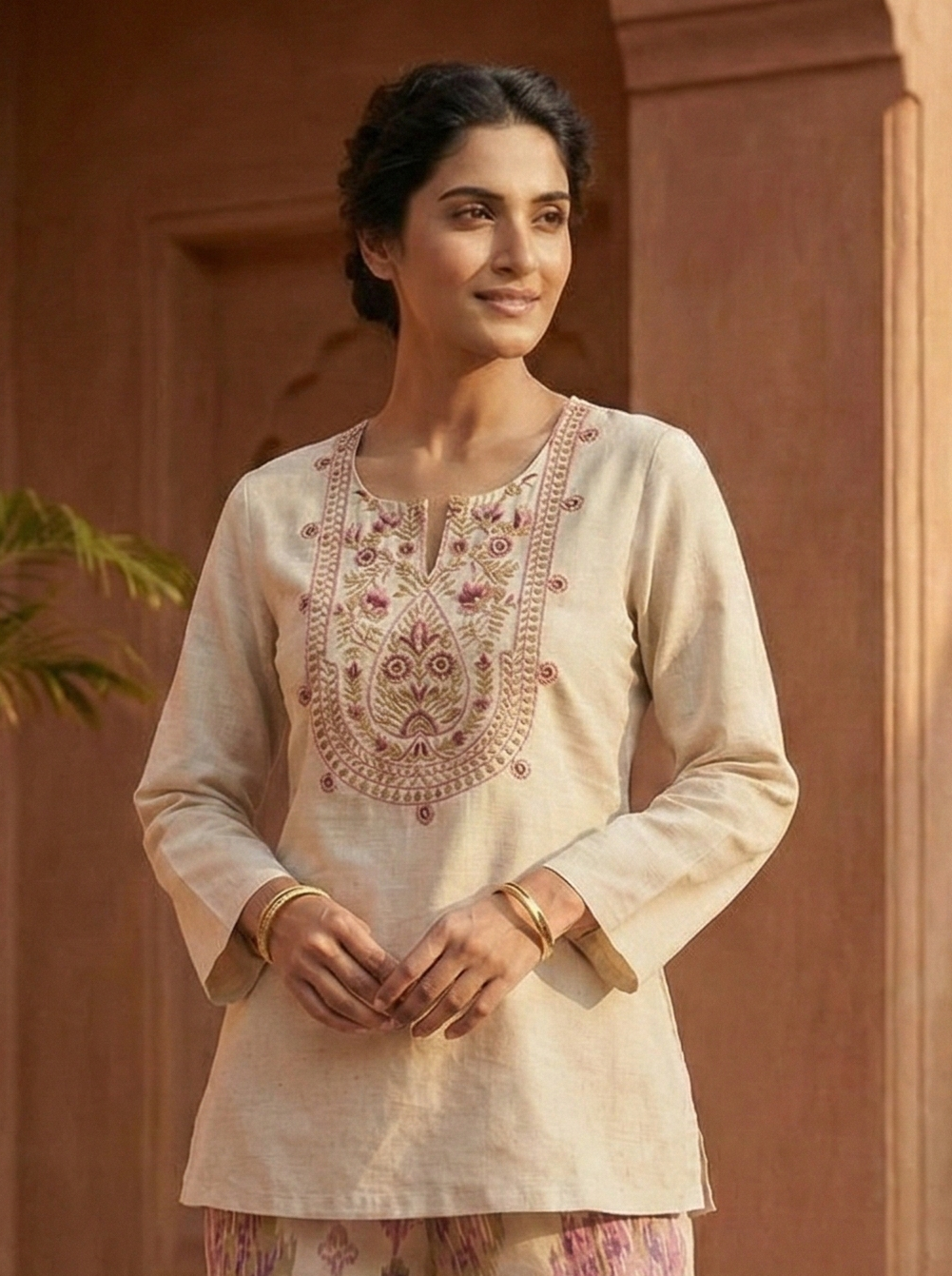 Tuscan caramel cotton co-ord set