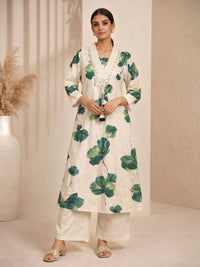 Poppi peony cotton kurta pant set