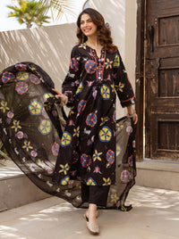 Karen Jet printed cotton suit set