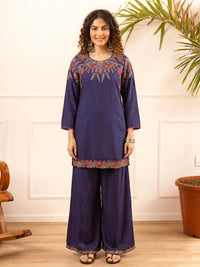 Karen classo embroidery cotton co-ord set