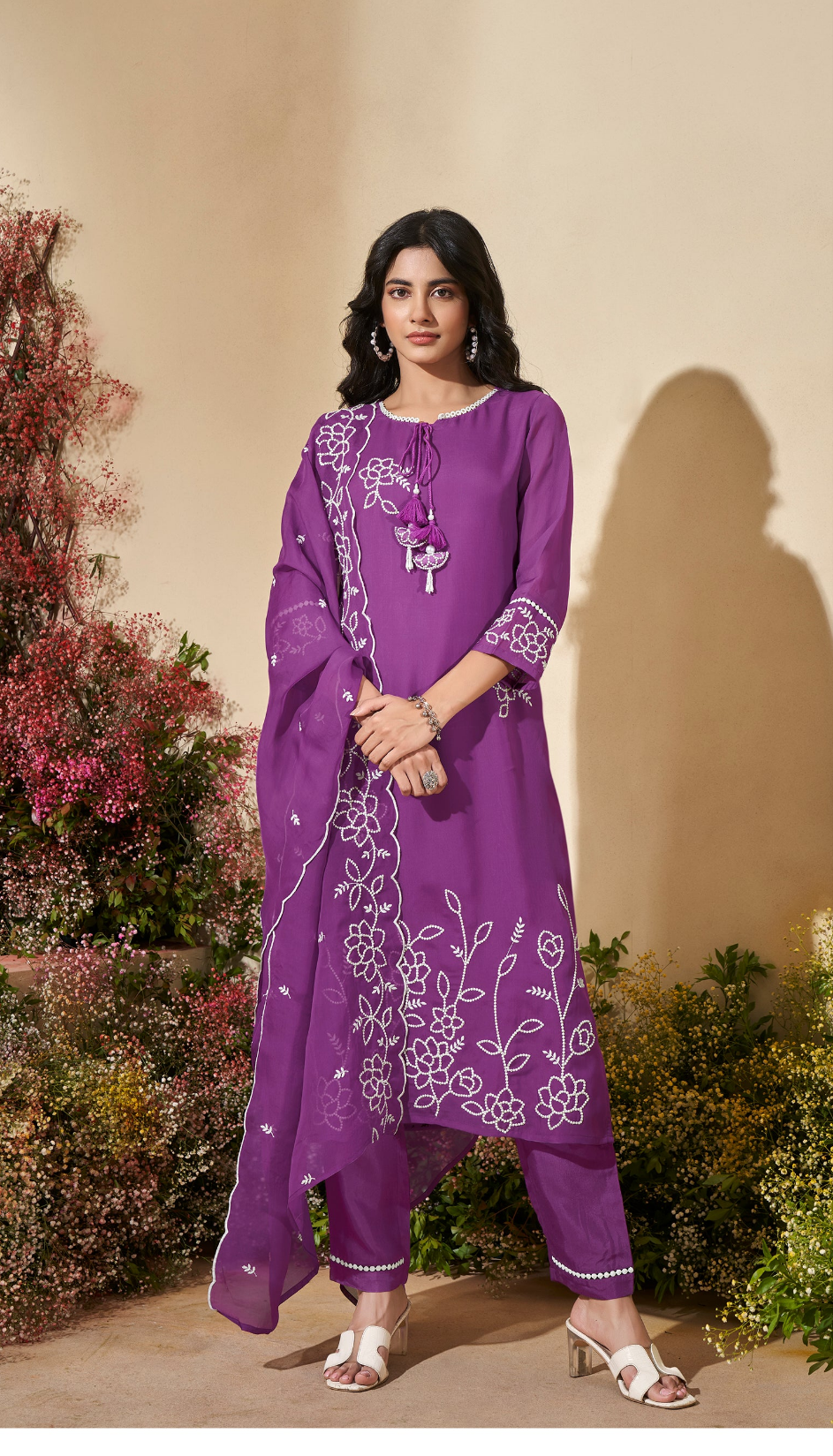 Veda orchid Full Work Suit Set