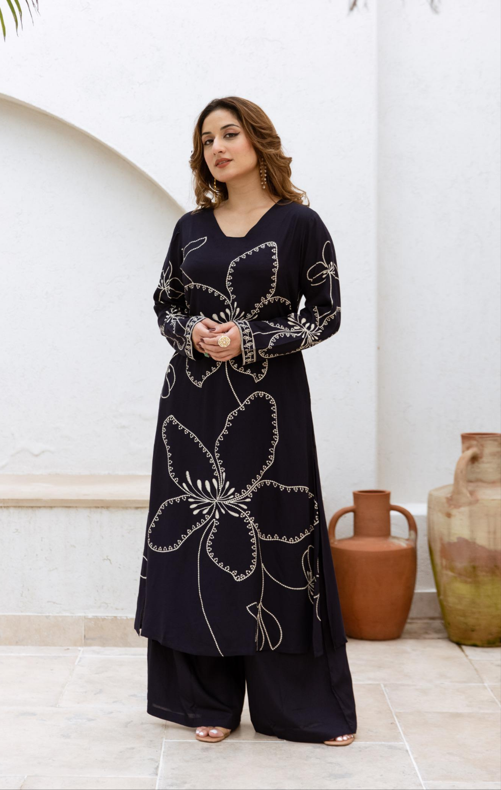 Siya Carbon Printed Kurta Pant Set