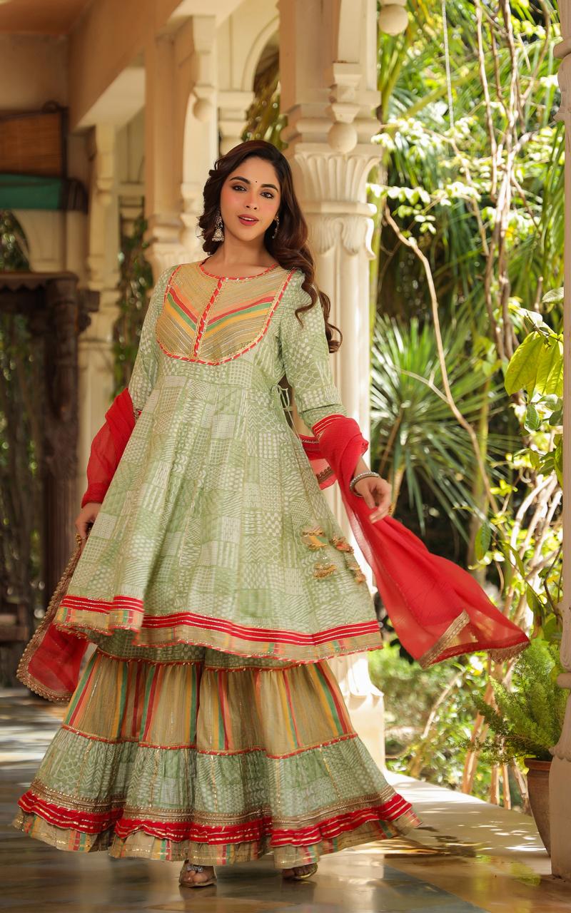 Bisu Scafern Heavy Gharara Set