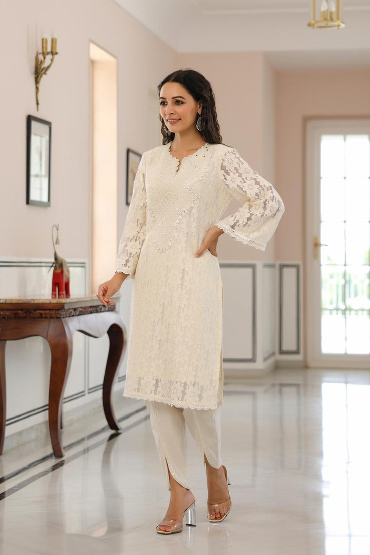 Pralika Ivory Elegant Co-ord Set