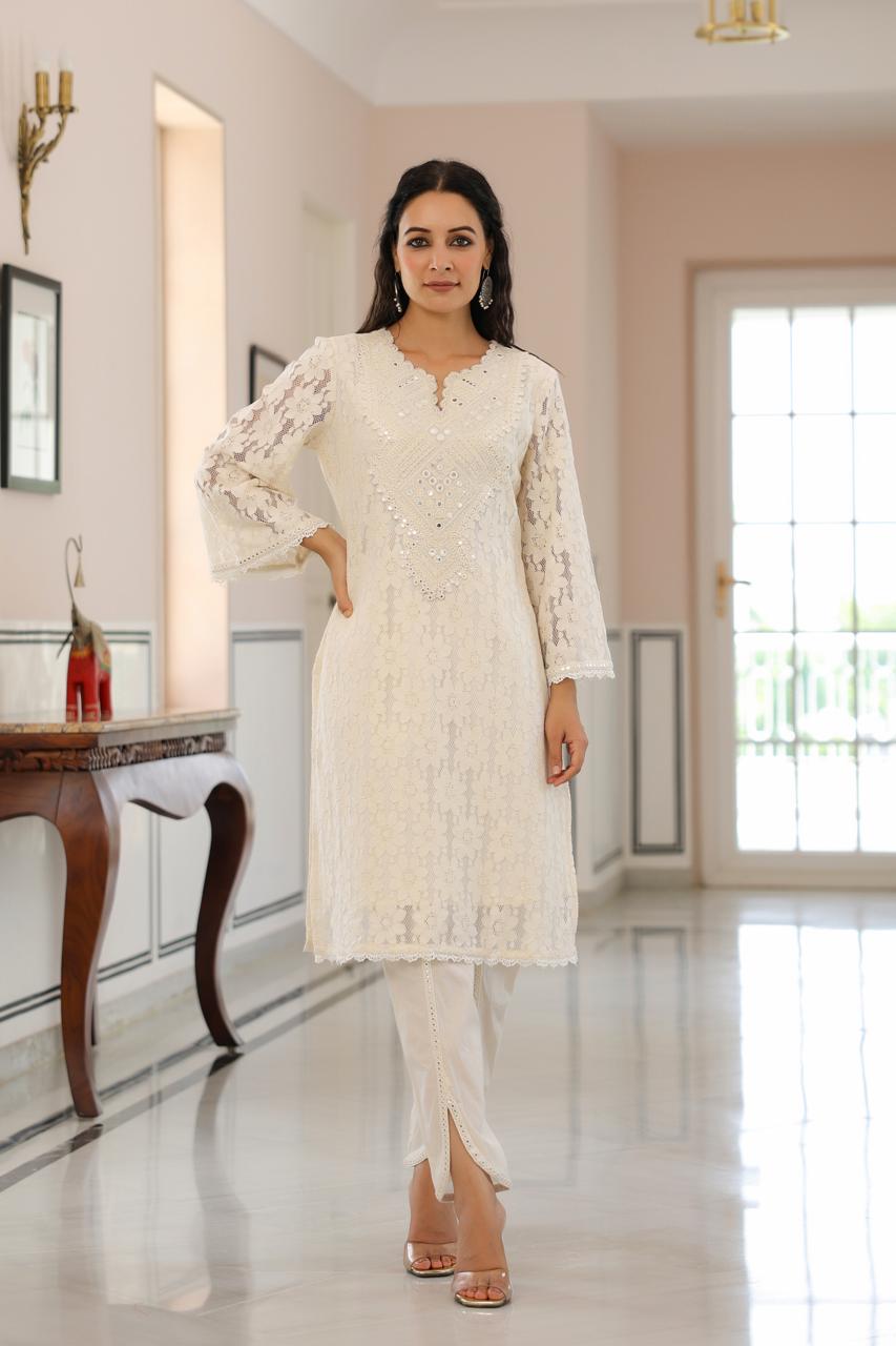 Pralika Ivory Elegant Co-ord Set