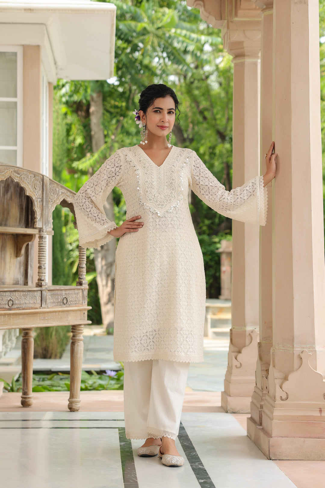 Pralika Ivory Elegant Co-ord Set