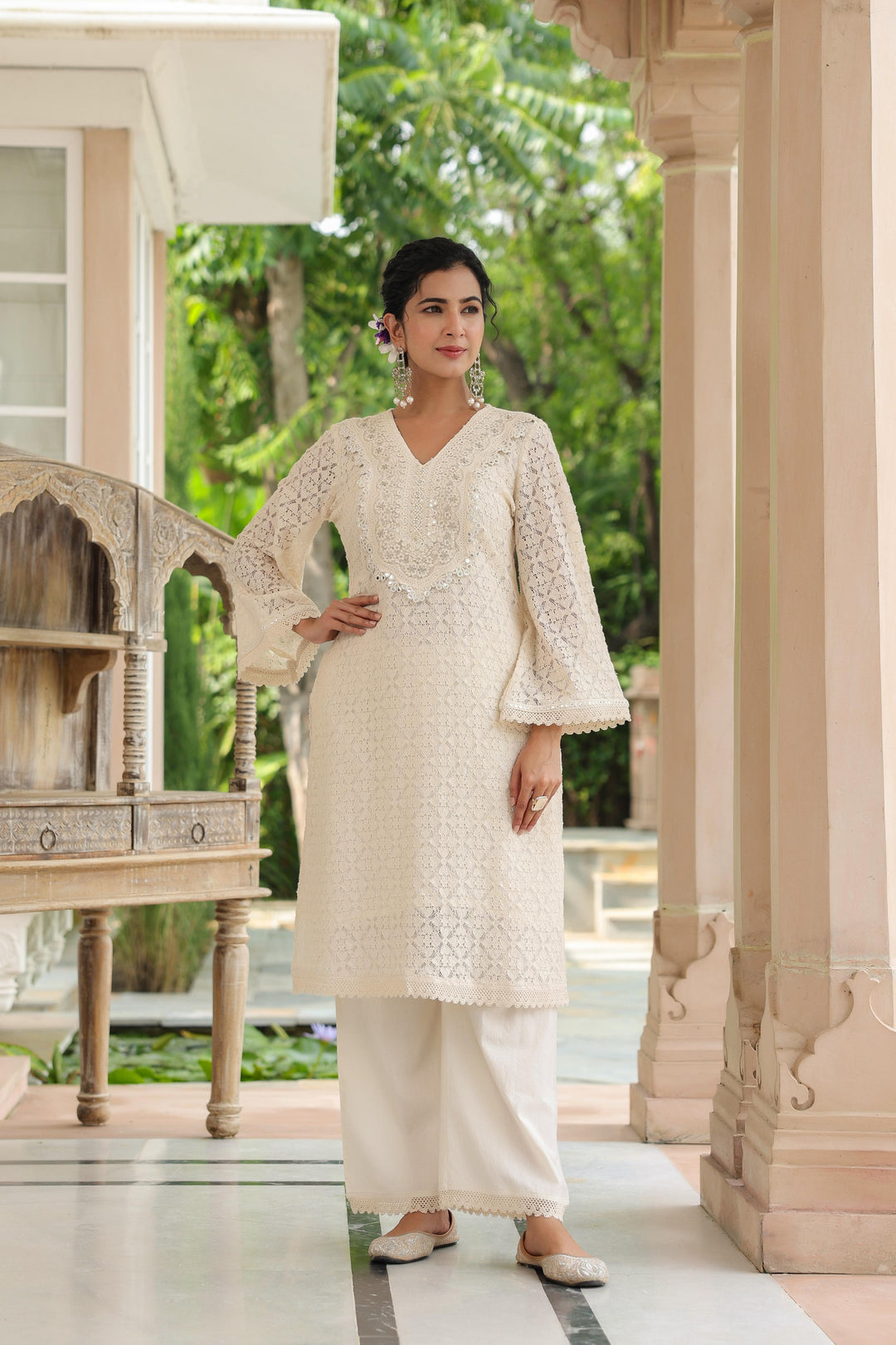 Pralika Ivory Elegant Co-ord Set