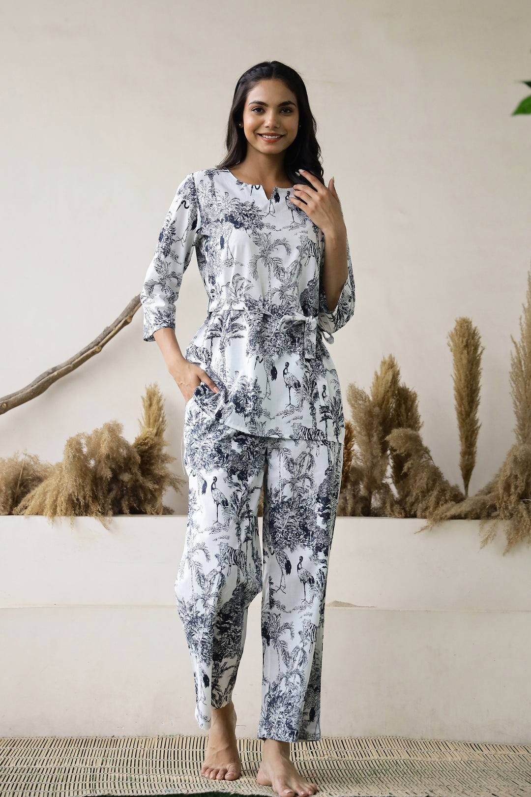 Freya Porcelain Cotton Co-ord Set