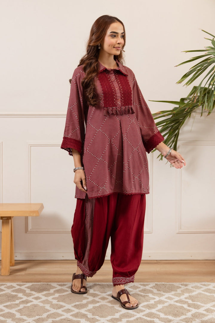 Stravi mulberry co-ord set