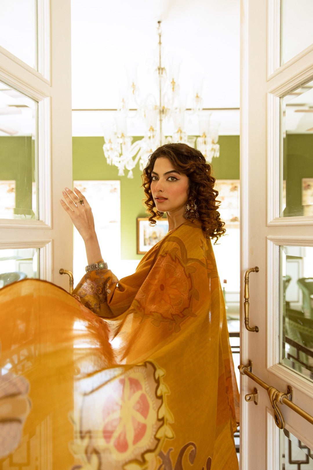 Karen Canary Cotton Suit Set