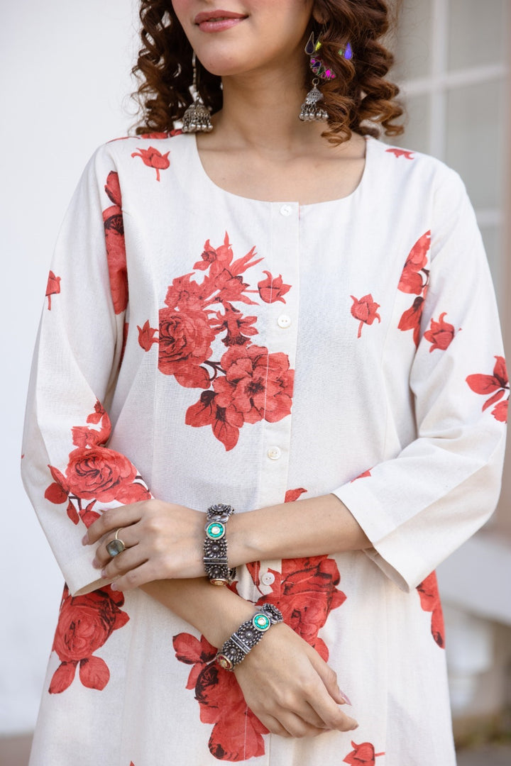 Karen maple cotton Kurta Pant set