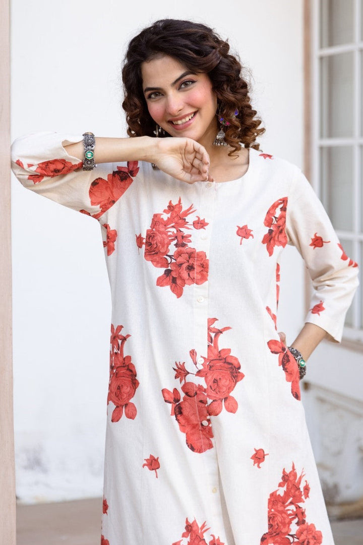 Karen maple cotton Kurta Pant set