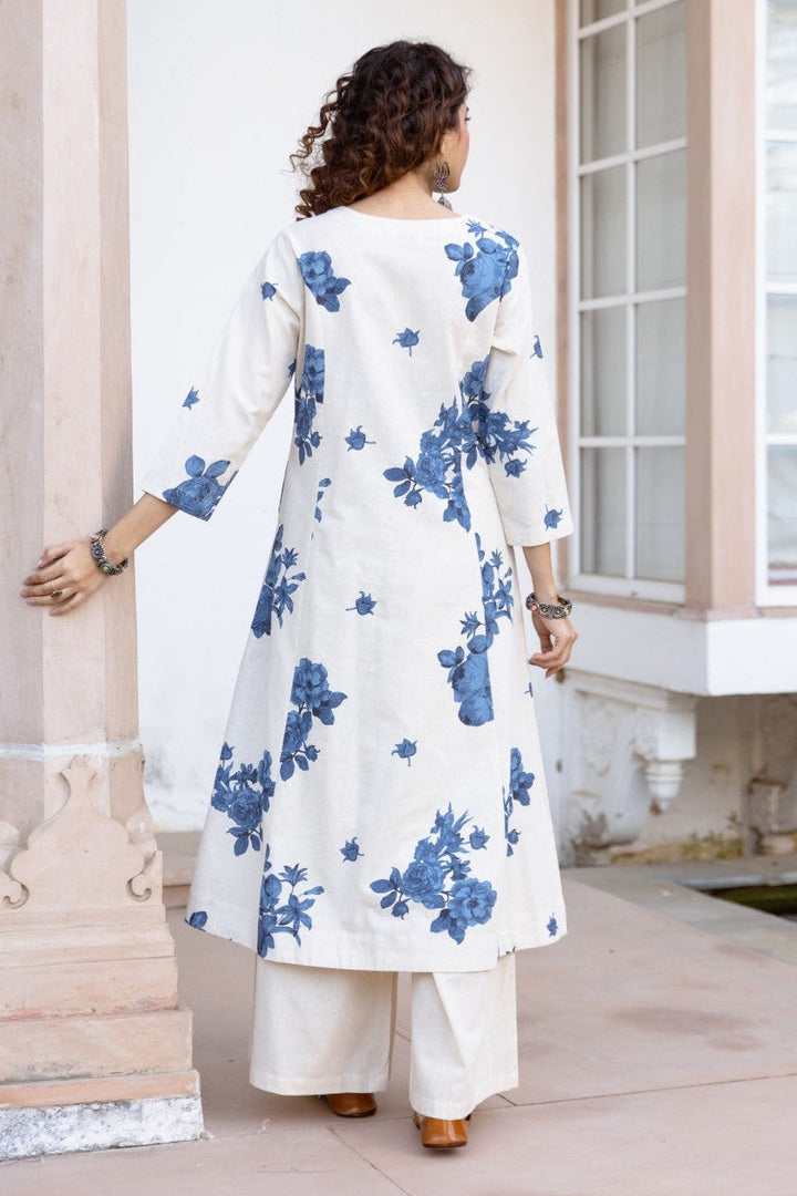 Karen Hibis Cotton Kurta Pant set