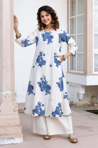 Karen Hibis Cotton Kurta Pant set