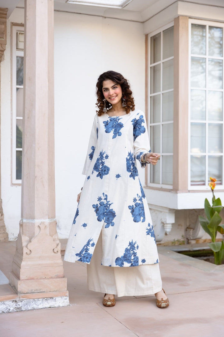 Karen Hibis Cotton Kurta Pant set