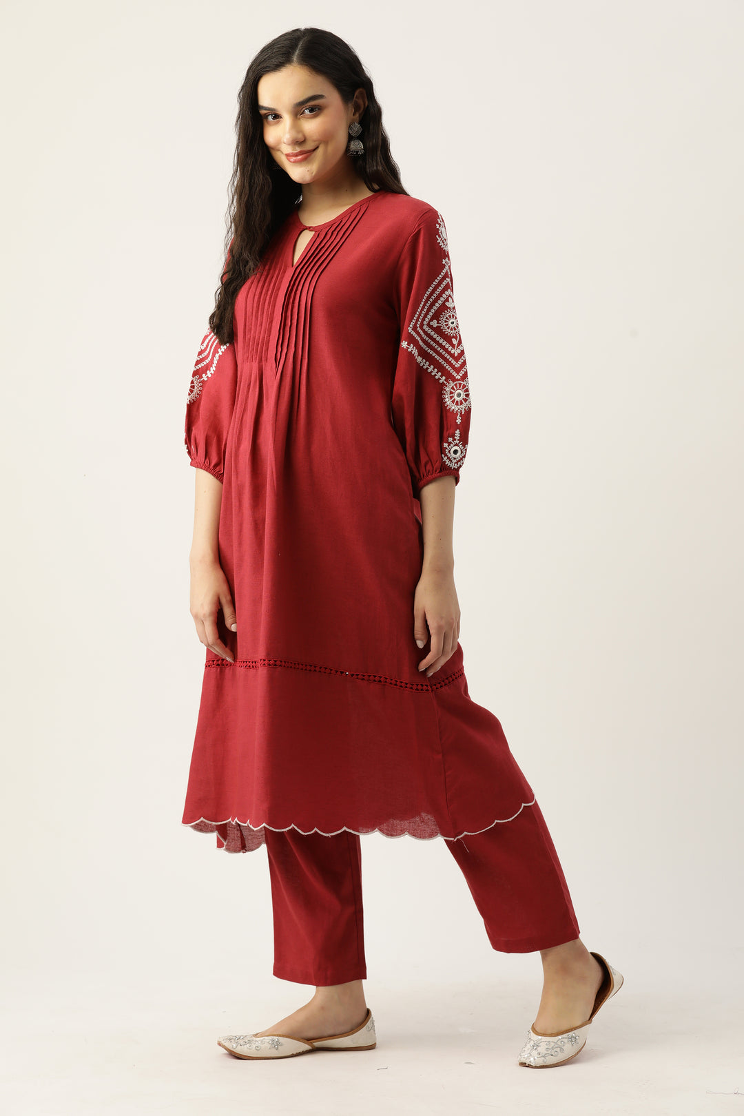 TUSHKI Carmine COTTON COMFY KURTA PANT SET