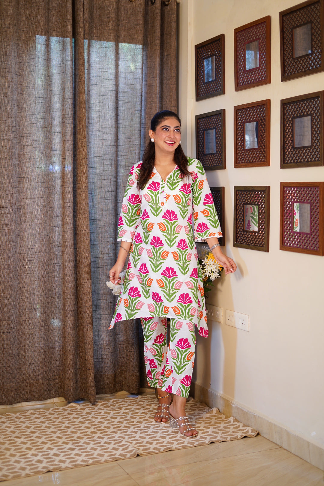 HARSHINI FERN PRINTED CO-ORD SET