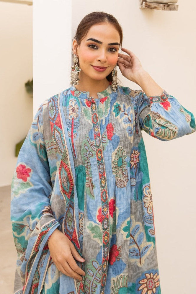 Karen Flax Cotton Suit Set