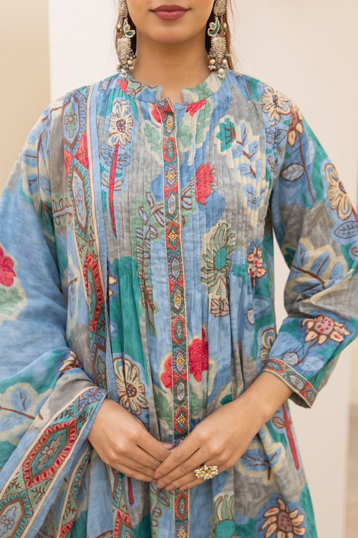 Karen Flax Cotton Suit Set