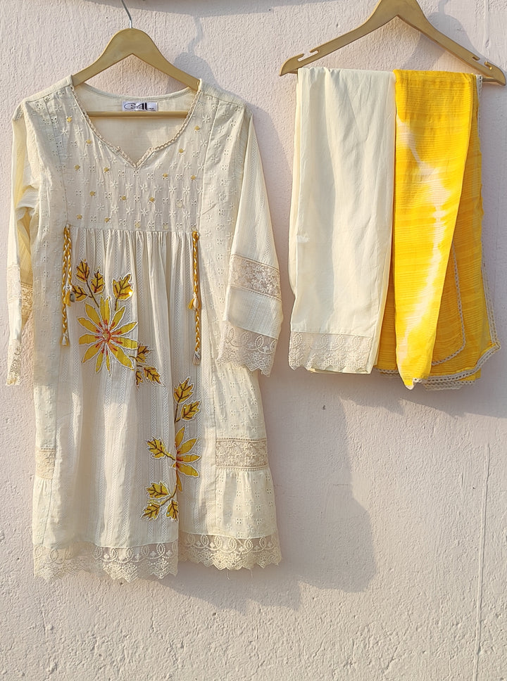 ISHANI SUNFLOWER COTTON SUIT SET