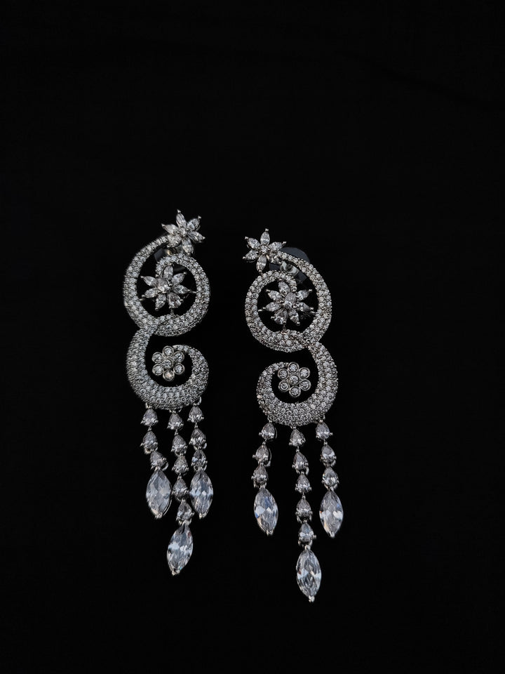 Antaara Heavy Drop Diamond Earings