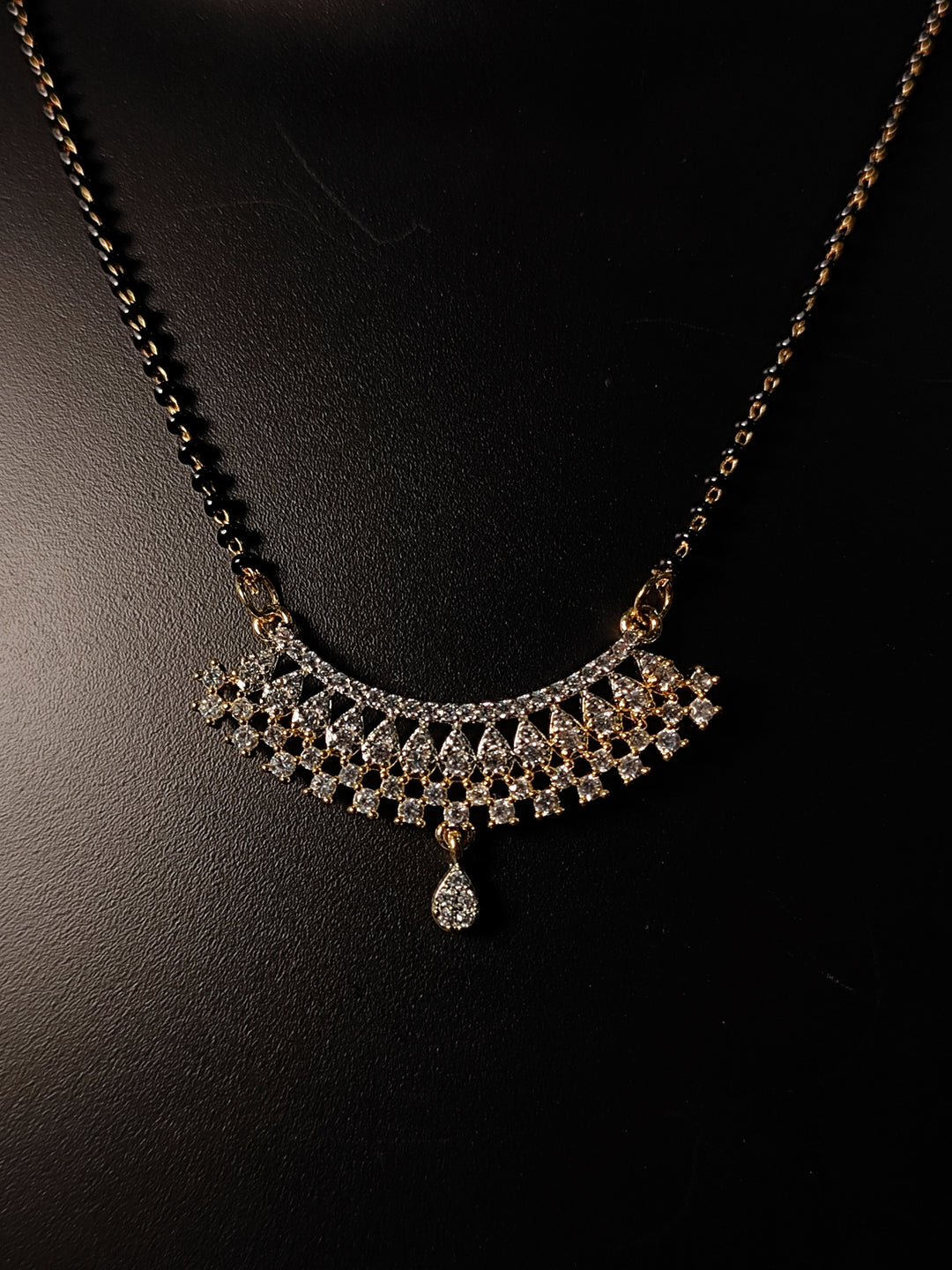 Shama diamond Mangalsutra with earings set
