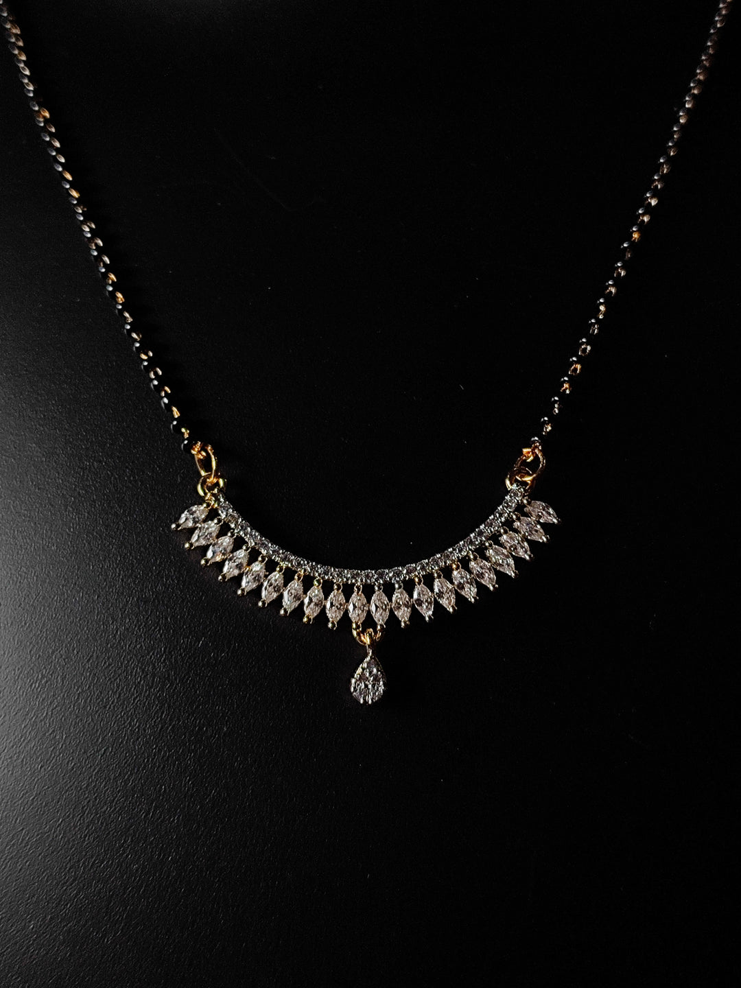 Shama diamond Mangalsutra with earings set