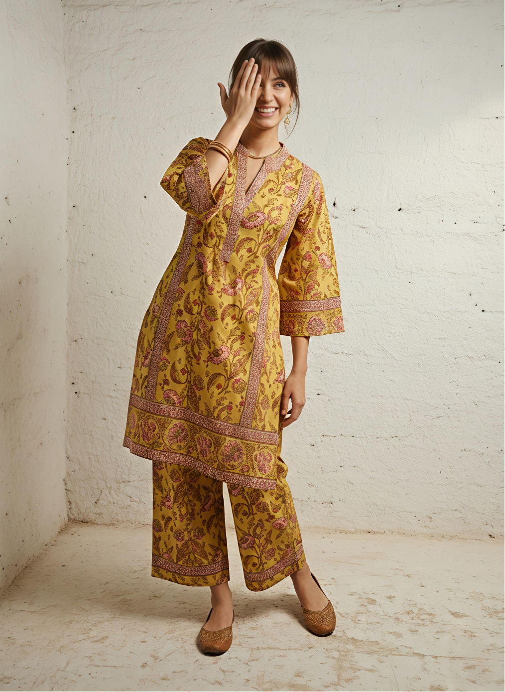 Swades amber cotton Co Ord Set