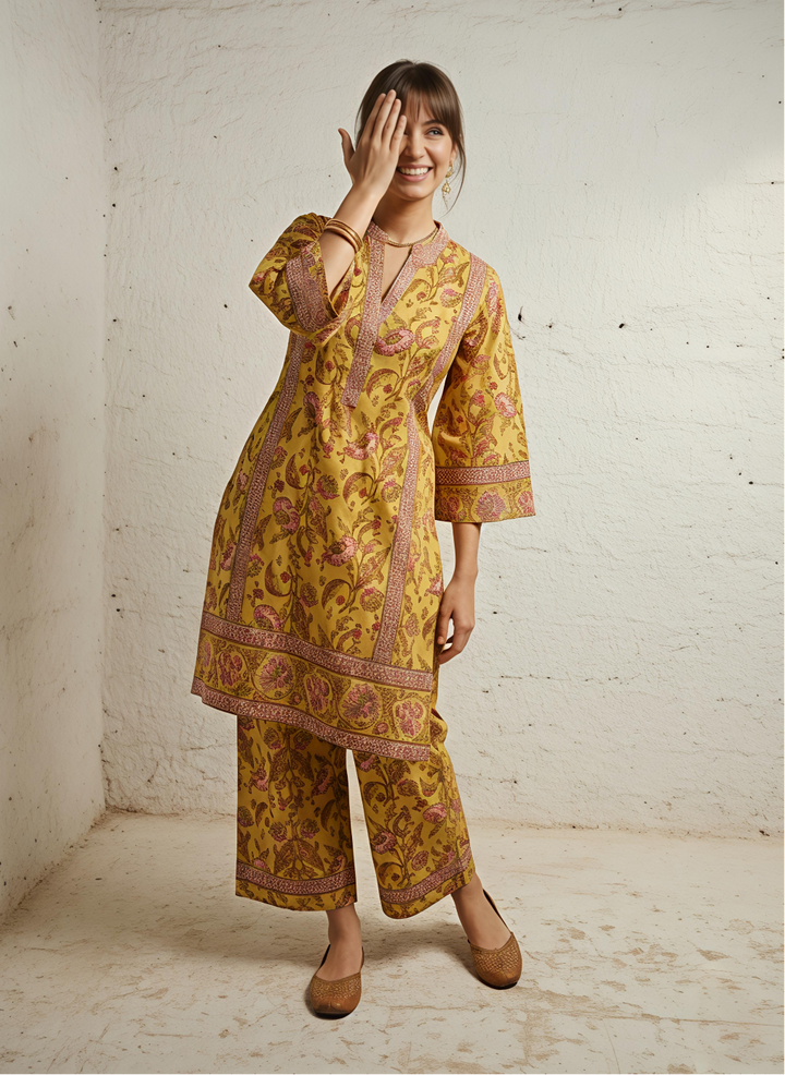 Swades amber cotton Co Ord Set