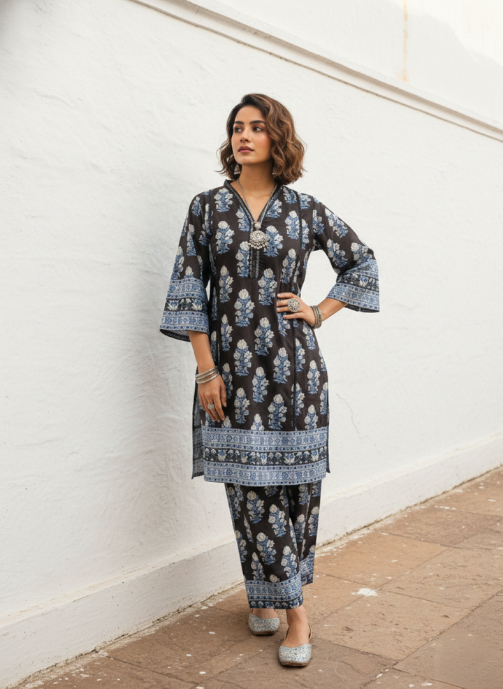 Swades sable cotton co-ord set