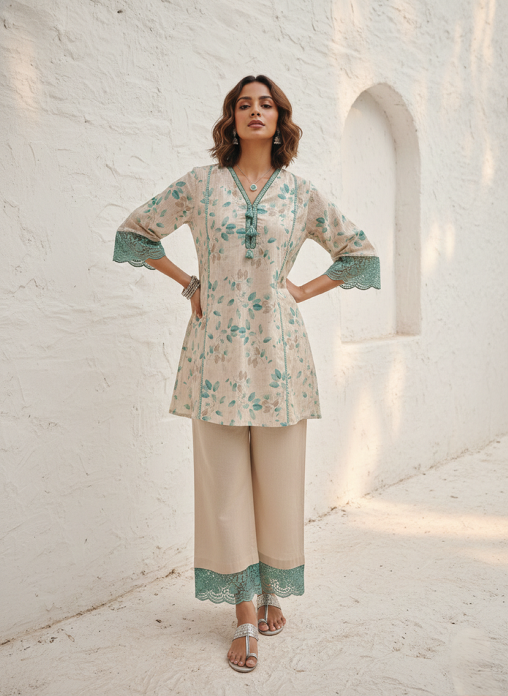 Swades sea cotton co-ord set