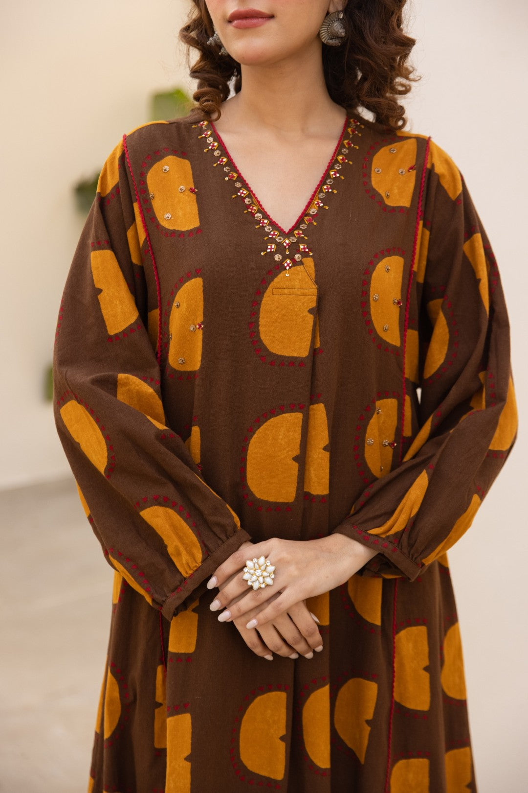 Karen Hazel Cotton Kurta Pant Set