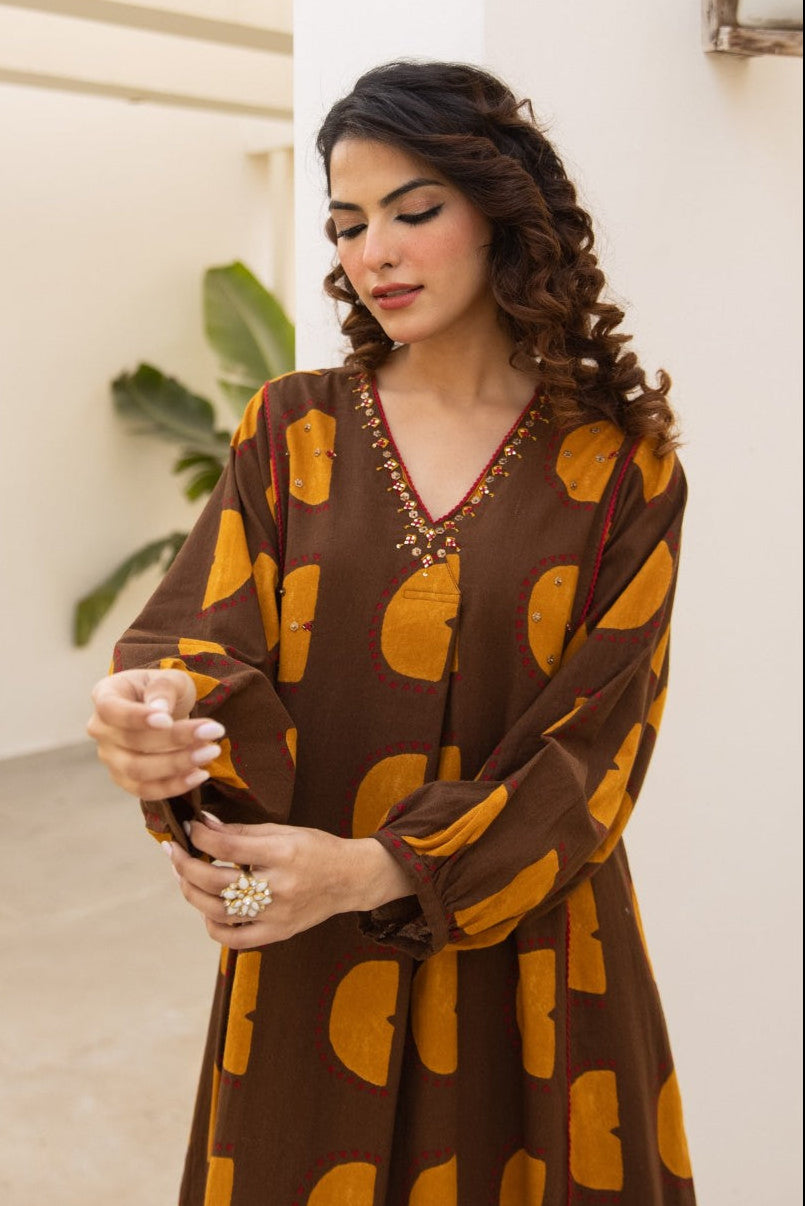 Karen Hazel Cotton Kurta Pant Set