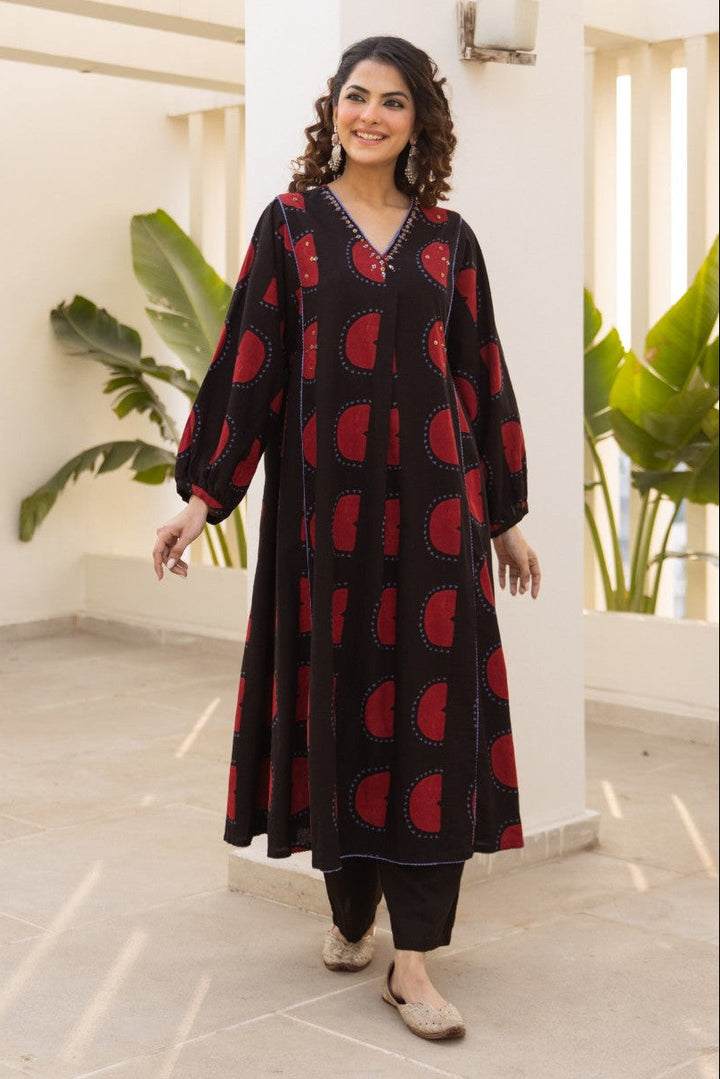 Karen Jade Cotton Kurta Pant Set