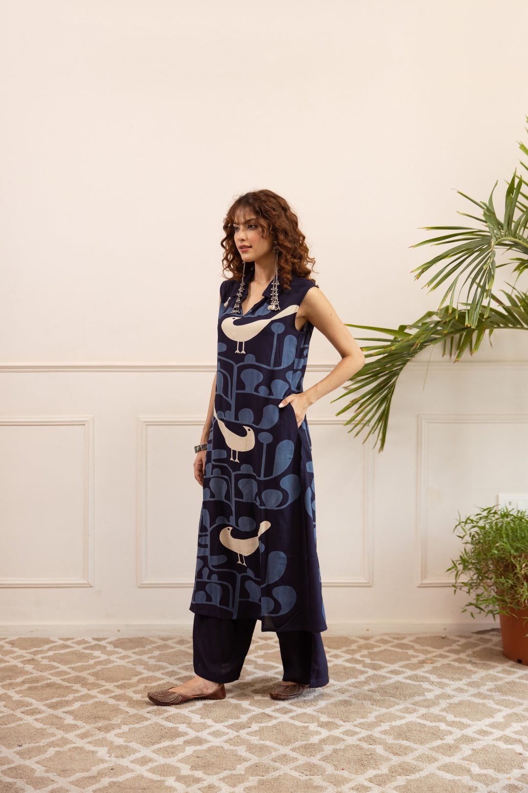 Kabool Duckey Printed Kurta pant set