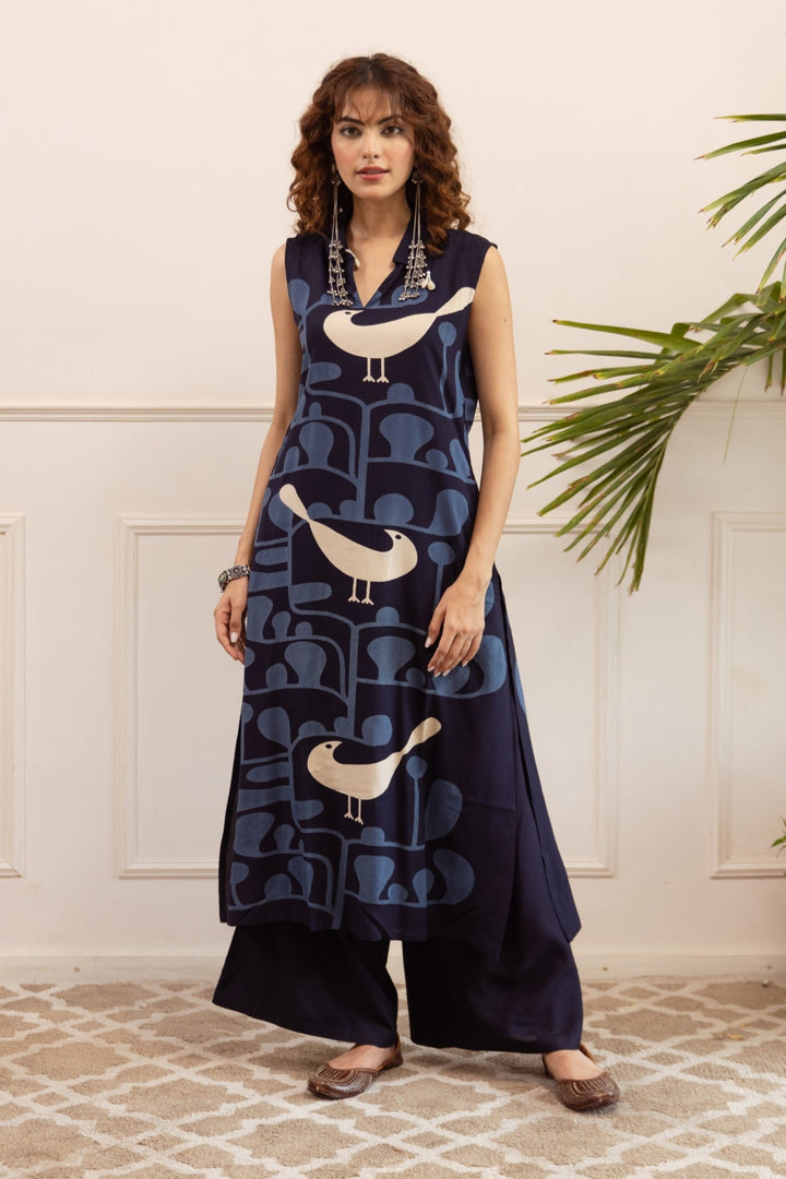 Kabool Duckey Printed Kurta pant set