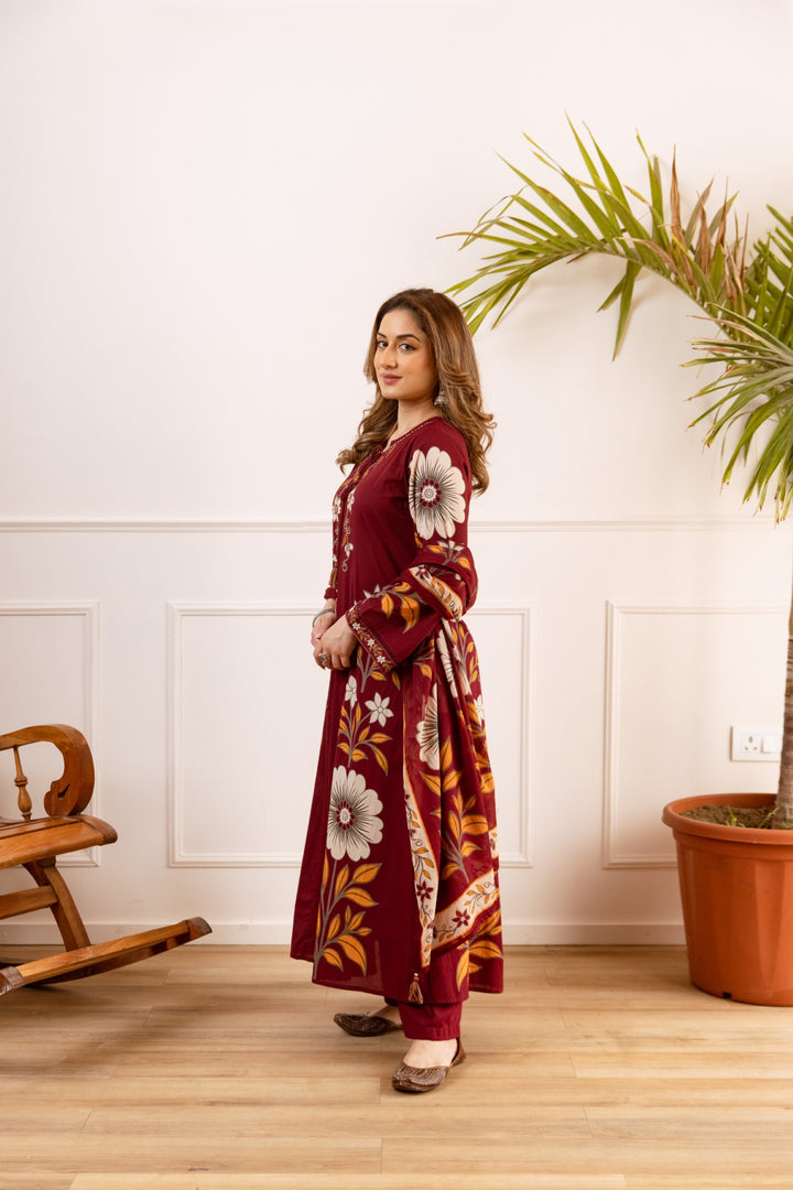 Karen Mulberry Cotton Suit Set