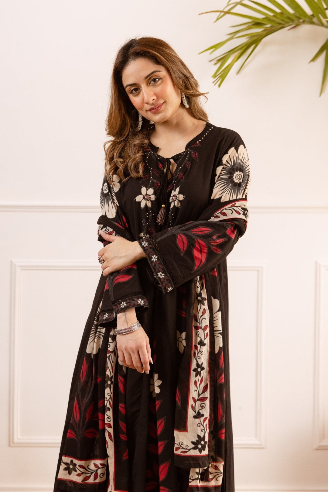 Karen Onyx cotton suit set