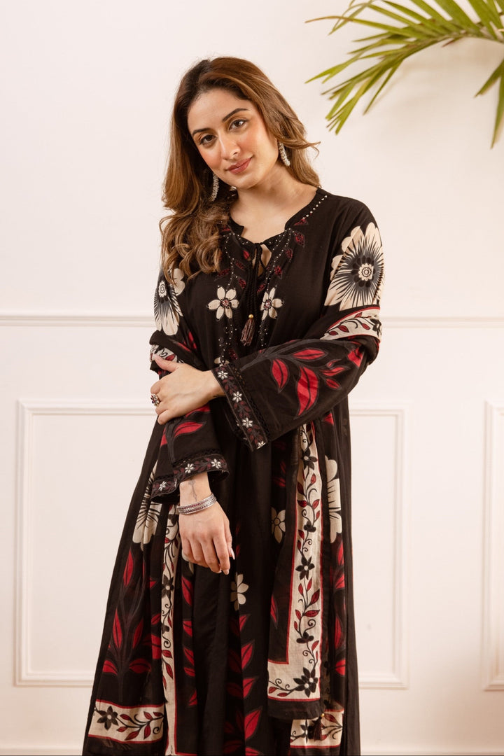 Karen Onyx cotton suit set