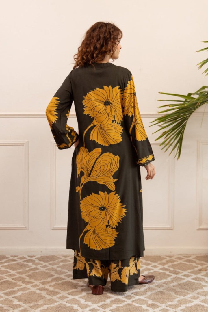 Sonpal sable printed kurta pant set