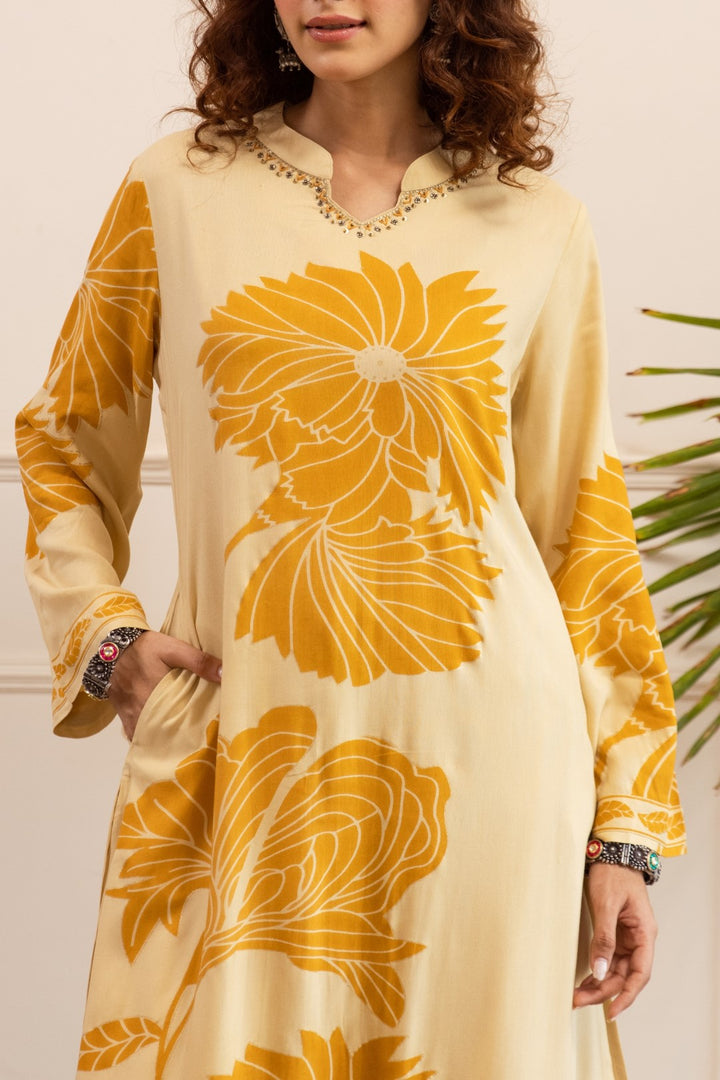 Sonpal corn printed Kurta pant set