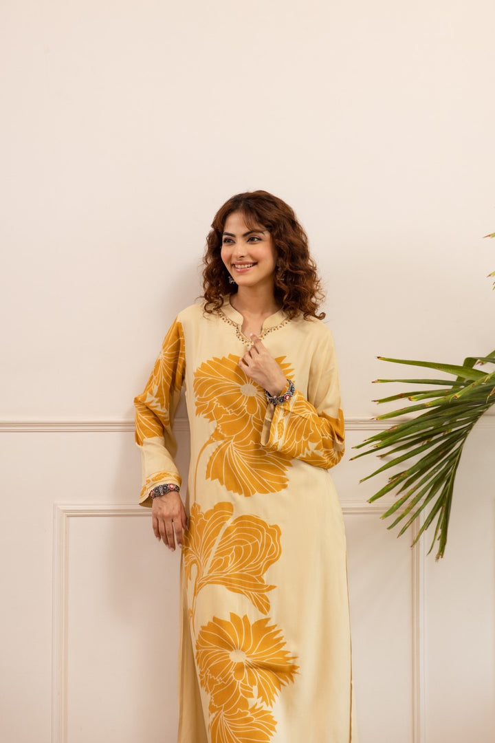 Sonpal corn printed Kurta pant set